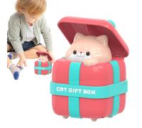 Pull Back Friction Toy, Cat Box Style Kids Racing Vehicle & Press Go Interactive, Fun Push for Boys Girls, Early Learning Toy for Playtime Entertainment