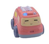Pull Back, Small Fire Truck, ABS Small Taxi Ambulance Toy, Inertia Vehicle Toy for Boys, Girls, Kids, Children, Birthday Game Supplies, 3.7x2.76x2.56 Inches
