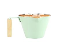 Pull Cup - Taza dosificadora para , jarra de café de 100 ml | Medidor de metal, jarra de leche de doble boquilla con asa y taza de acero