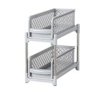 Pull-out Cabinet Storage, Bathroom Pull-out Storage, Pullout Kitchen Organizer, Space Saving Shelf 2 Tier Sliding Drawers, Shelf Sturdy Metal Storage For Inside Cupboard