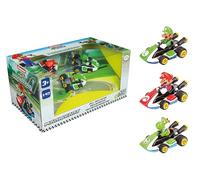 Carrera - Conjunto de 3 vehículos Nintendo Kart 8 (Mario, Luigi y Yoshi)