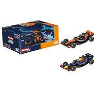Pull & SPEED Carrera Formula 1 Twinpack 2025 F1 Cars con motor de retroceso, escala 1:43, incluye Oracle Red Bull Racing RB21 M. Verstappen, No.1 y McLaren MCL39 L. Norris, No.4, a partir de 3 años
