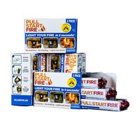 Pull Start Fire Arrancador de fuego para uso en interiores o exteriores o acampadas, resistente a la intemperie, paquete de 12