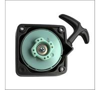 Pull Start Recoil Starter Cortacéspedes, 2.65 x 2.65 pulgadas, arrancador de repuesto de aleación compatible con modelos CG430, CG520, 40F-5, 40-5