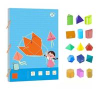 Pull String 3D Geometry Learning Book, 11,81 x 8,27 pulgadas Interactive Pop-Up Models, Educational Teaching Aid, Classroom, Home Learning, Education
