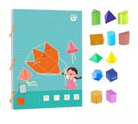 Pull String 3D Geometry Learning Book, 11,81 x 8,27 pulgadas Interactive Pop-Up Models, Educational Teaching Aid, Classroom, Home Learning, Education