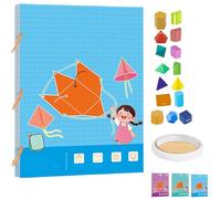 Pull String 3D Geometry Learning Book, 3D Geometry Learning Book,Interactive Pull-String Geometry Learning Kit with Pop-Up, Enhance Geometric Understanding Braided Rope Design (15-Model)