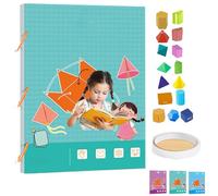 Pull String 3D Geometry Learning Book, 3D Geometry Learning Book,Interactive Pull-String Geometry Learning Kit with Pop-Up, Enhance Geometric Understanding Braided Rope Design (12 Models)