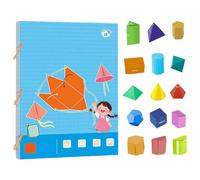 Pull String 3D Geometry Learning Book, Geometrie für Anfänger mit geometrischem Modell, 3D-Geometrie-Lernbuch mit Zugschnur (#C)