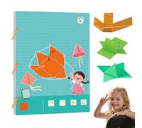 Pull String 3D Geometry Learning Book, Geometry for Beginners with 9/12/15 Solids Geometric Models, Folding Geometric Shape Learning Easy Learning (12-Model)