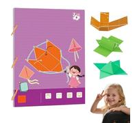 Pull String 3D Geometry Learning Book, Geometry for Beginners with 9/12/15 Solids Geometric Models, Folding Geometric Shape Learning Easy Learning (9-Model)