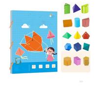 Pull String 3d Geometry Learning Book, Geometry Play, Learning Kit with Pop-Up Models, with 9/12/15 Solids Geometric Models with Safe Braided Rope Design (15PCS)