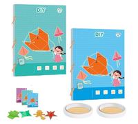 Pull String 3D Geometry Learning Book, Koyoata Pull String 3D Geometry Learning Book for Beginners with 9/12/15 Solids, DIY Solid Geometrys Books (12+15 Model)