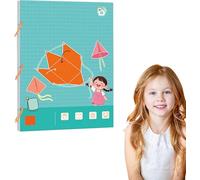 Pull String 3D Geometry Learning Book - Libro de aprendizaje de geometría 3D con cuerda de tracción, juguete interactivo para aprender matemáticas, enseña cálculo de volumen y superficie, cuerpo