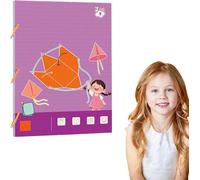 Pull String 3D Geometry Learning Book - Libro de aprendizaje de geometría 3D con cuerda de tracción, juguete interactivo para aprender matemáticas, enseña cálculo de volumen y superficie, cuerpo