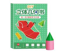 Pull String 3D Geometry Learning Book | Libros Modelo Cuerda extracción | Libro Educativo Aprendizaje geometría con Cuerdas tirones | Geometría Forma 3D Geometrías Seguros diseño Cuerdas Trenzadas