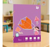 Pull String 3D Geometry Libro Educativo, Enseñar Volumen y Superficie Fórmulas Juguete, Juego de con Cuerda, para Adolescentes, niñas, Principiantes, educación en casa, guardería