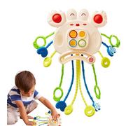 Pull String Toy, Sensory Crab Baby, Lightweight Early Education Crabs Design Toys, Tactile Learning Pulls for Promoting Motor Skills, Sensory Development, Flexibility