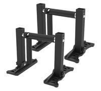 Pull Up Bar - 2 Pieces Foldable Door Trainer for Strength Training Muscle Builder, Upper Body Support with Core Workout, Fitness Bar for Exercise, Home, Gym, 10x7.64x7.76 Inches
