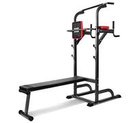 Pull up Fitness Pullup Fitness Barra de tracción, Unisex Adulto, Negro/Rojo, Talla única
