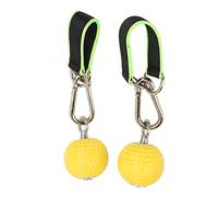 Pull Up Grips Juego de bolas Equipo de ejercicio de entrenamiento de fuerza de brazo antideslizante de para escaladores Atletas Gimnasia Acero PU Nylon 2 bolas 2 correas 2 (modelo de 72 mm)