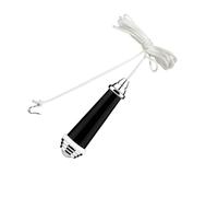 PULLA DE LA LUZ DE LA LUZ DE CORD S, El Accesorio Práctico Para El Hogar, 8x1.7 Cm, Extensión De Cuerda De Pull De Nylon, Cadena De Cuerda De Nylon, Manija De Acabado Cromado, Para Control Del Ventila