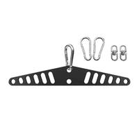 Pulley Attachments for Gym, Steel Connector Bar with Hole Design for Cable Machine Setup, Stable Grip Accessory for Wall or Door Use in Training Routines, Rust Resistant, 38cm