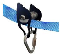 Pulley Kit For Slacklines - Steel 6 Roller System Smooth Glide Action, Strong Load Bearing Trolley Design Safe Outdoor Play Equipment, Easy Install Adventure Setup Fun Activity | Kids