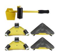 Pulley Moving Tool, Heavy Duty Furniture Dolly with 360 Degree Rotating Wheels, Furniture Lifter for Easy Moving and Transport, Steel Frame Dolly for Sofas, Beds, and Large Furniture Pieces