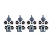 Pulleyas para puertas y ducha, rouleaux para cabinas de ducha, guías de porte y ruedas superiores e inferiores