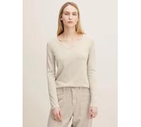Pullover fino tejido básico cuello en V TOM TAILOR mujer
