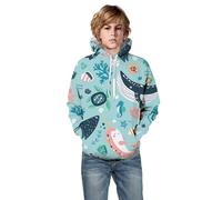 Pullover Hoodie for Boys para Niños Pequeños Casual Chandal Infantil con Cremallera y Bolsillo Sudaderas Adolescentes Sudadera para Niños Pequeño Camiseta Deporte Cuello Redondo Blusas Ropa Pull-Over