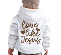 Pullover Hoodie for Boys Ropa de Deporte Algodón para Niños Pequeños Camiseta de Manga Larga Clásica Lisa Sudadera para Niños Pequeño Deportiva con Bolsillo Cuello Redondo Blusas Ropa Pull-Over