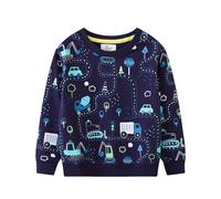 Pullover Hoodie for Boys Sudadera para Bebe Niño Deportiva con Bolsillo Cuello Redondo Blusas Ropa Pull-Over Básico Cuello Redondo Suéter Sólido Clásico Sudadera Camiseta de Manga Larga