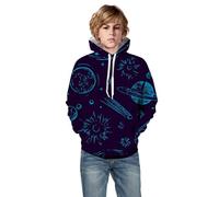 Pullover Hoodie for Boys Sudadera para Niños Pequeño Casual Chandal Infantil Jersey Algodón Deporte Chaqueta de Chándal en Algodón Dibujos Pullover sin Capucha Camiseta Deporte para Niños Pequeños