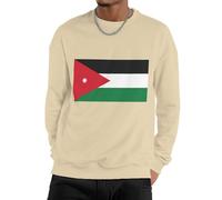 Pullover Hoodie Sudadera Hombre Y Mujer Jordán Bandera Nacional Top Work Wear Cálida Suave Manga Larga Térmica Fit Casual Unisex Ligera para Todas Las Estaciones Pareja