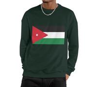 Pullover Hoodie Sudadera Hombre Y Mujer Jordán Bandera Nacional Top Work Wear Cálida Suave Manga Larga Térmica Fit Casual Unisex Ligera para Todas Las Estaciones Pareja