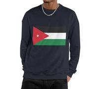 Pullover Hoodie Sudadera Hombre Y Mujer Jordán Bandera Nacional Top Work Wear Cálida Suave Manga Larga Térmica Fit Casual Unisex Ligera para Todas Las Estaciones Pareja
