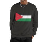 Pullover Hoodie Sudadera Hombre Y Mujer Jordán Bandera Nacional Top Work Wear Cálida Suave Manga Larga Térmica Fit Casual Unisex Ligera para Todas Las Estaciones Pareja