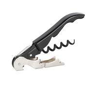 PULLTAP'S GENUINE Classic 500 para zurdos Negro - Sacacorchos de camarero para uso profesional - Fabricado en España - Incluye doble palanca articulada, navaja cortacápsulas y abrebotellas