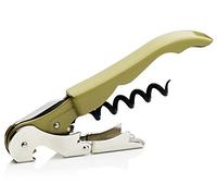 PULLTAP'S GENUINE Classic 500 (Verde Oliva) Abridor de Vino, Sacacorchos de camarero profesional. Incluye doble palanca articulada, navaja cortacápsulas y abridor de tapones. Fabricado en España