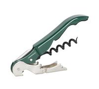 PULLTAP'S GENUINE Classic 500 Verde Oscuro - Sacacorchos de camarero para uso profesional - Fabricado en España - Incluye doble palanca articulada, navaja cortacápsulas y abrebotellas