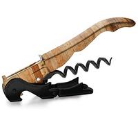 PULLTAP'S GENUINE Wood Black 900. Abridor de Vino, Sacacorchos de camarero profesional estilo madera. Incluye doble palanca articulada, navaja cortacápsulas tipo cúter y abridor. Fabricado en España