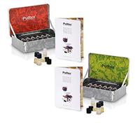 Pulltex - Juego de 24 aromas del vino - n° 12 aromas del vino tinto y 12 aromas de los vinos blancos champán - en paquetes originales Metal Box