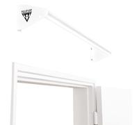 PULLUP & DIP Barra de dominadas para montaje sobre marco de puerta - estable y robusta, ideal para dominadas, chin-ups, elevaciones de piernas y anillas de gimnasia, acero de alta resistencia.