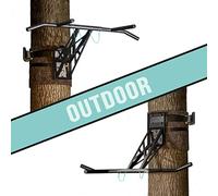 PULLUP & DIP Barra de Dominadas y Dips Premium, Barra Dominadas Móvil para Exteriores (Exterior (Montaje en árbol/Poste))