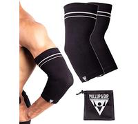 PULLUP & DIP Coderas para Hombres y Mujeres, 1 Par Coderas Codo Para Gym que Estabilizan las Articulaciones, Coderas de Tenis Antideslizantes, Coderas de Brazo para Entrenamiento con Pesas, Baloncesto