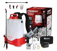Pulmic Sulfatadora a Batería 15L y Motosierra Eléctrica 800W con Batería Compatible 25V. Kit Pulverizador Profesional para Agricultura y Poda | Power Kit Sierra Kamikaze KVS5700 y Pulmic Pegasus 15