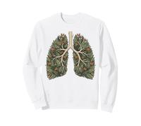 Pulmones botánicos Naturaleza Amante Sistema Respiratorio Sudadera