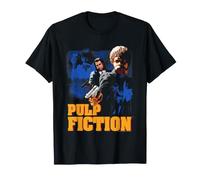 Pulp Fiction Layered Poster Vintage 90's Action Movie Camiseta